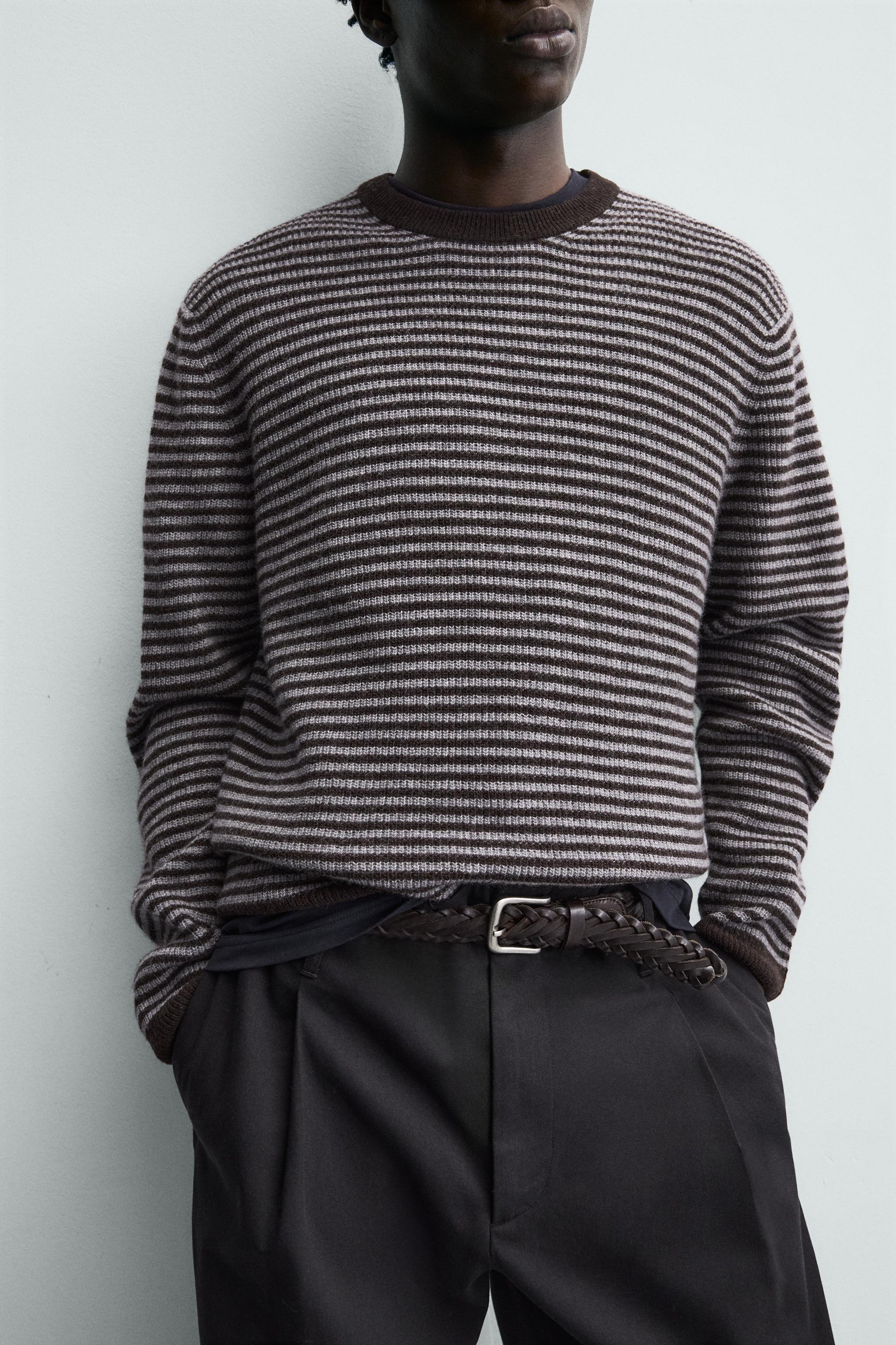 STRIPED WOOL BLEND JUMPER